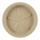 Prato Plástico Redondo Bege 20cm
