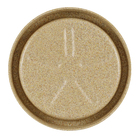 Prato Plástico Redondo Bege 20cm