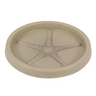 Prato Plástico Redondo Bege 28cm