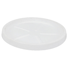 Prato Plástico Redondo Branco Médio