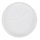 Prato Plástico Redondo Branco Médio