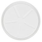 Prato Plástico Redondo Branco Médio