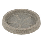 Prato Plástico Redondo Cinza 20cm