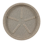 Prato Plástico Redondo Cinza 28cm