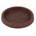 Prato Plástico Redondo Marrom 20cm