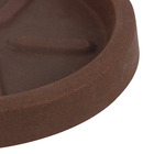 Prato Plástico Redondo Marrom 20cm