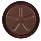 Prato Plástico Redondo Marrom 20cm