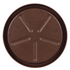 Prato Plástico Redondo Marrom 28cm