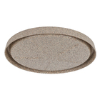 Prato Plástico Redondo Pedra Médio