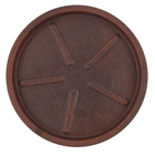 Prato Plástico Redondo Rusty Médio