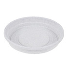 Prato Plástico Roma Redondo Cinza 23cm