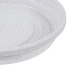 Prato Plástico Roma Redondo Cinza 23cm