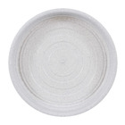 Prato Plástico Roma Redondo Cinza 26cm