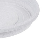 Prato Plástico Roma Redondo Cinza 26cm