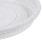 Prato Plástico Roma Redondo Cinza 31cm