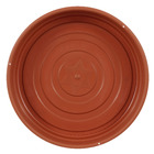 Prato Plástico Roma Redondo Marrom 23cm