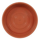 Prato Plástico Roma Redondo Marrom 26cm
