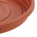 Prato Plástico Roma Redondo Marrom 31cm