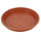 Prato Plástico Roma Redondo Marrom 35cm