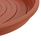 Prato Plástico Roma Redondo Marrom 35cm