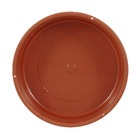 Prato Plástico Roma Redondo Marrom 9cm