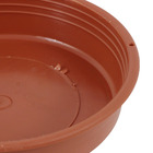 Prato Plástico Roma Redondo Marrom 9cm