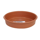 Prato Plástico Roma Redondo Marrom 9cm