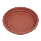 Prato Plástico Roma Redondo Marrom Mini