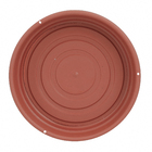 Prato Plástico Roma Redondo Marrom Mini
