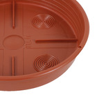 Prato Plástico Roma Redondo Marrom Mini