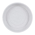 Prato Plástico Roma Redondo Cinza Mini