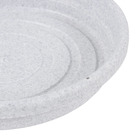 Prato Plástico Roma Redondo Cinza Mini