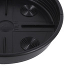 Prato Plástico Roma Redondo Preto 11cm