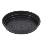 Prato Plástico Roma Redondo Preto 23cm