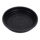 Prato Plástico Roma Redondo Preto 26cm
