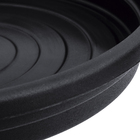 Prato Plástico Roma Redondo Preto 26cm