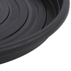 Prato Plástico Roma Redondo Preto 35cm
