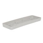 Prato Plástico Roma Retangular Cinza Médio