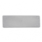 Prato Plástico Vicenza Retangular Cinza Médio