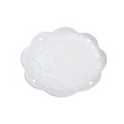 Prato Porcelana Butterfly Branco 32 Cm - Bon Gourmet