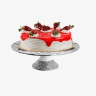 Prato Porcelana P/bolo Vera Silver 30x10cm