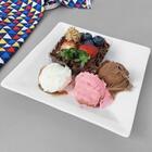 Prato Quadrado 16cm Branco Coza Cosy Servir Frios Petiscos S