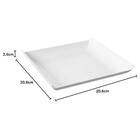 Prato Quadrado Branco Avulso Plástico Cozy Coza 20,6x2,6cm La