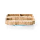 Prato Quadrado Com Divisórias E Ventosa Bam N Boo +6m Azul Fi