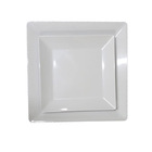 Prato Quadrado Melamina Plástico Resistente Kit 12 Peças
