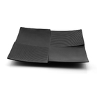 Prato Quadrado Oriental Black  Melamina 100% Profissional