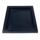 Prato Quadrado Polietileno Para Vasos De Plantas 22cm Azul