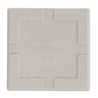 Prato Quadrado Slim 23 cm Cimento Japi