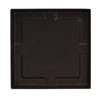 Prato Quadrado Slim 27 cm Café Japi