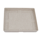 Prato Quadrado Slim 27 cm Cimento Japi